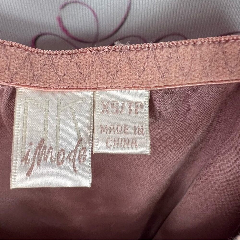 Nk Imode Dress Lacie Lace Trimmed Brown Chemise Pink Blush Pink — image 6 of 8